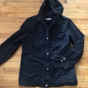 J Crew lightweight hooded raincoat